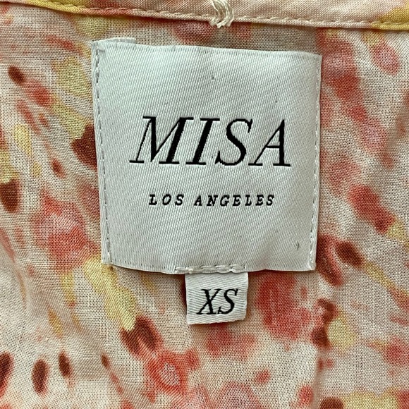 MISA Los Angeles Eloise Dress Rose Lemonade XS Resort Coastal Girly Flirty Boho - Picture 5 of 8